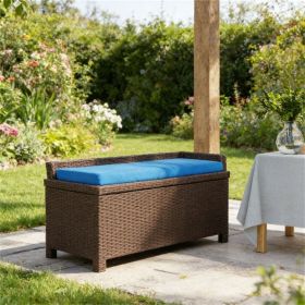 Outdoor stool, storage platform, storage stool, blue