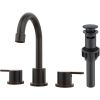 Widespread Bathroom Sink Faucet Oil Rubbed Bronze 2 Handle 8 Inch 3 Hole 360' Swivel Spout Vanity Sink With Pop Up Drain Assembly-Unable Ship On