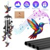 1Pc Butterfly Wind Chimes For Outside Metal Wind Chimes With Aluminum Tubes Deep Soothing Sound Decor For Garden Yard Home Patio Gift For Women M